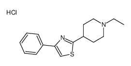 2-(1-ethylpiperidin-4-yl)-4-phenyl-1,3-thiazole,hydrochloride结构式