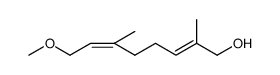 2,6-Octadien-1-ol, 8-methoxy-2,6-dimethyl-, (Z,E) Structure