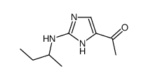 1-[2-(butan-2-ylamino)-1H-imidazol-5-yl]ethanone Structure