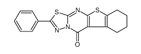 2-phenyl-6,7,8,9-tetrahydro-10H-benzo[4,5]thieno[2,3-d][1,3,4]thiadiazolo[3,2-a]pyrimidin-10-one Structure