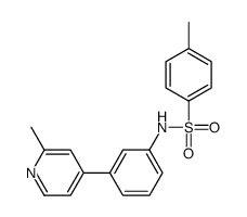 4-methyl-N-[3-(2-methylpyridin-4-yl)phenyl]benzenesulfonamide结构式