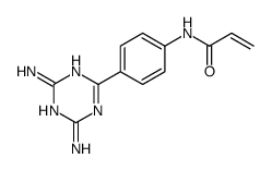 N-[4-(4,6-diamino-1,3,5-triazin-2-yl)phenyl]prop-2-enamide结构式