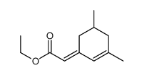 ethyl 2-(3,5-dimethylcyclohex-2-en-1-ylidene)acetate结构式