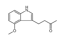 2-BUTANONE,4-(4-METHOXY-1H-INDOL-3-YL)- structure