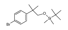 [2-(4-bromophenyl)-2-methylpropoxy](tert-butyl)dimethylsilane结构式