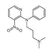 N,N-dimethyl-N'-(3-nitropyridin-2-yl)-N'-phenylpropane-1,3-diamine结构式