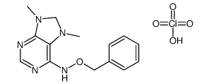 7,9-dimethyl-N-phenylmethoxy-8H-purin-3-ium-6-amine,perchlorate结构式