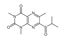 1,3,6-trimethyl-7-propan-2-ylsulfinylpteridine-2,4-dione Structure