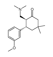 2-dimethylaminomethyl-3-(3-methoxyphenyl)-5,5-dimethylcyclohexanone Structure