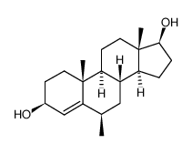 6β-methyl-androst-4-ene-3β,17β-diol结构式