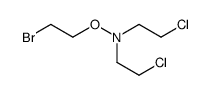 N-(2-bromoethoxy)-2-chloro-N-(2-chloroethyl)ethanamine Structure