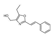 [5-ethyl-2-(2-phenylethenyl)-1,3-oxazol-4-yl]methanol结构式