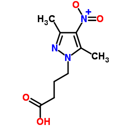 4-(3,5-DIMETHYL-4-NITRO-1H-PYRAZOL-1-YL)BUTANOIC ACID结构式