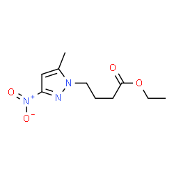 Ethyl 4-(5-methyl-3-nitro-1H-pyrazol-1-yl)butanoate结构式
