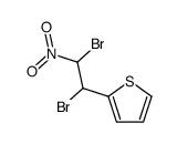 2-(1,2-dibromo-2-nitroethyl)thiophene结构式