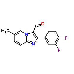 2-(3,4-Difluorophenyl)-6-methylimidazo[1,2-a]pyridine-3-carbaldehyde结构式