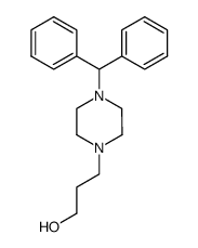 1-benzhydryl-4-(3-hydroxypropyl)piperazine Structure