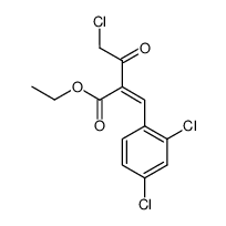 (Z)-ethyl 4-chloro-2-(2,4-dichlorobenzylidene)-3-oxobutanoate Structure