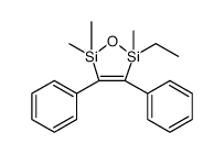 1-Oxa-2,5-disilacyclopent-3-ene, 2-ethyl-2,5,5-trimethyl-3,4-diphenyl Structure