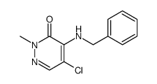 3(2H)-Pyridazinone, 5-chloro-2-methyl-4-[(phenylmethyl)amino]结构式