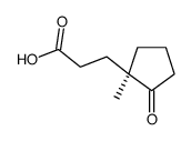 3-[(1R)-1-methyl-2-oxocyclopentyl]propanoic acid结构式