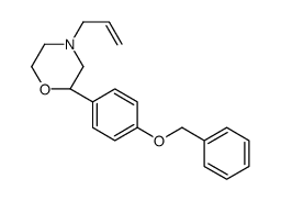 (2S)-2-(4-phenylmethoxyphenyl)-4-prop-2-enylmorpholine结构式