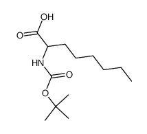 2-(tert-butoxycarbonylamino)octanoic acid结构式