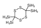 (3,6,6-trisilyl-1,2,4,5-tetrathian-3-yl)silane Structure