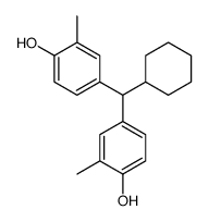 4-[cyclohexyl-(4-hydroxy-3-methylphenyl)methyl]-2-methylphenol结构式