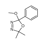 2,2-dimethyl-5-methoxy-5-phenyl-Δ3-1,3,4-oxadiazoline结构式