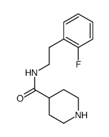 4-Piperidinecarboxamide, N-[2-(2-fluorophenyl)ethyl] Structure