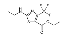 5-Thiazolecarboxylic acid, 2-(ethylamino)-4-(trifluoromethyl)-, ethyl ester Structure