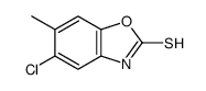 5-chloro-6-methyl-3H-1,3-benzoxazole-2-thione Structure