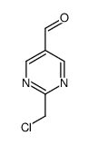 2-(chloromethyl)pyrimidine-5-carbaldehyde Structure