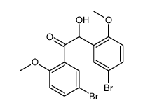 1,2-bis(5-bromo-2-methoxyphenyl)-2-hydroxyethanone Structure