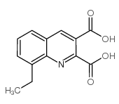 8-乙基喹啉-2,3-二羧酸结构式