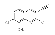 2,7-Dichloro-8-methylquinoline-3-carbonitrile Structure