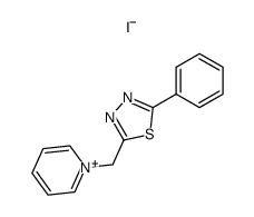 1-(5-phenyl-[1,3,4]thiadiazol-2-ylmethyl)-pyridinium, iodide Structure