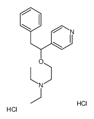 N,N-diethyl-2-(2-phenyl-1-pyridin-4-ylethoxy)ethanamine,dihydrochloride Structure
