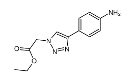 ethyl 2-[4-(4-aminophenyl)triazol-1-yl]acetate Structure