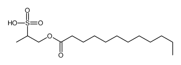 1-dodecanoyloxypropane-2-sulfonic acid Structure