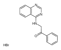 1-Phenyl-2-(quinazolin-4-ylamino)-ethanone; hydrobromide Structure