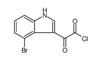 1H-Indole-3-acetyl chloride, 4-bromo-α-oxo结构式