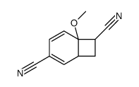 6-methoxybicyclo[4.2.0]octa-2,4-diene-3,7-dicarbonitrile Structure
