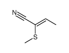 2-methylsulfanylbut-2-enenitrile Structure