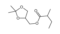 (2,2-dimethyl-1,3-dioxolan-4-yl)methyl 2-methylbutanoate Structure