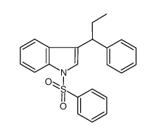 3-(1-phenylpropyl)-1-phenylsulfonyl-1H-indole Structure