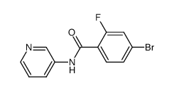 4-bromo-2-fluoro-N-(pyridin-3-yl)benzamide结构式