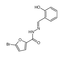 5-bromo-furan-2-carboxylic acid salicylidenehydrazide Structure