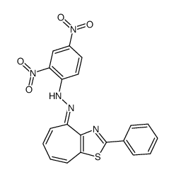 2-phenyl-cycloheptathiazol-4-one (2,4-dinitro-phenyl)-hydrazone Structure